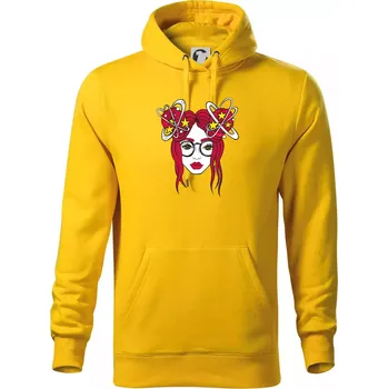Pánská mikina Magická červenovláska (Pecka design) - Mikina pánská Cape s kapucí - XL ( Žlutá )