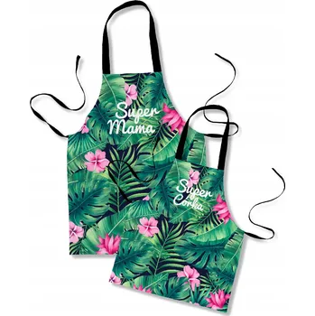 Obraz Sada kuchyňských zástěr, vzor listí