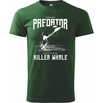 Pánské tričko Orca predator - Triko extra velké (5-8XL) - 7XL ( Lahvově zelená )