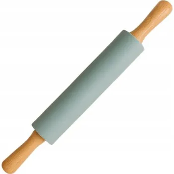 Váleček na těsto KUCHYŇSKÝ NEPŘILNAVÝ SILIKONOVÝ VÁLEČEK NA TĚSTO, VELKÝ, 43 CM, modrý