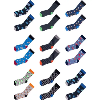 Dětské ponožky vzorované chlapecké SKA0006B 40-42 Mix barev