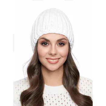 Čepice Dámská pletená čepice - 9571 - bílá