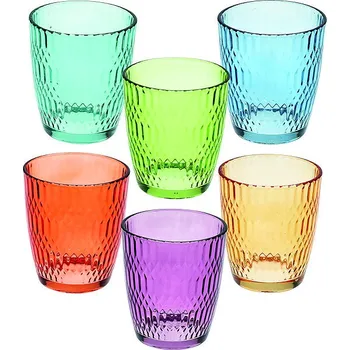 Sklenice Tognana SEOUL Sada sklenic 6 ks barevné 310 ml