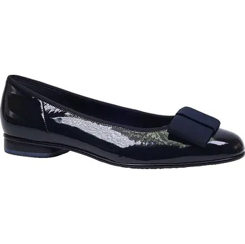 Dámské baleríny Vycházková obuv-baleríny, Gabor, tmavě modrý lak: Modrá Lakovaná kůže 27,5 42,5 F - užší střih (12981-12982)