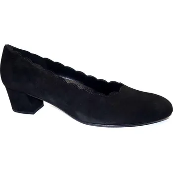 Dámské lodičky Vycházková obuv-lodičky, Gabor, šíře G, černá: Černá Nubuk, velur (semiš) 29 43 G 1/2 - lehce rozšířená (28914-28915)