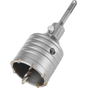 Vrtačka Graphite Korunkový vrták do zdiva 65 mm s adaptérem SDS+ a pilotním vrtákem 55H321
