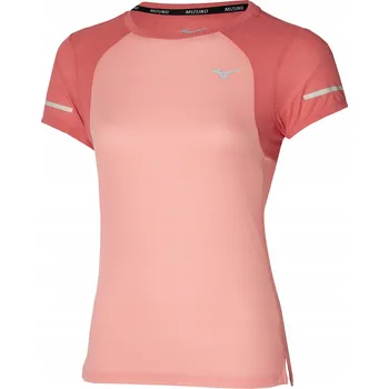 Dámské tričko Dámské běžecké tričko Mizuno DryAeroFlow Tee, meruňková, velikost L