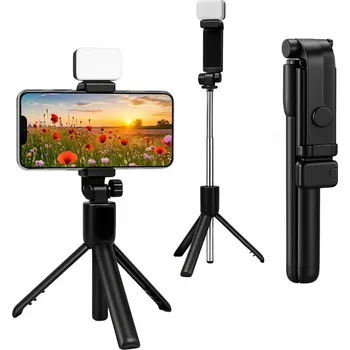 ECOBOX DRŽÁK NA TELEFON SELFIE STATIV + BLUETOOTH OVLADAČ + LED