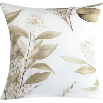 Povlak na dekorativní polštářek Bellatex Povláček bavlněný satén Hnědá,Bílá