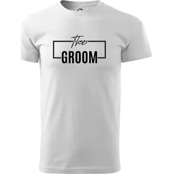 Trika na rozlučku ve čtverci - The Groom - Triko extra velké (5-8XL) - 8XL ( Bílá )