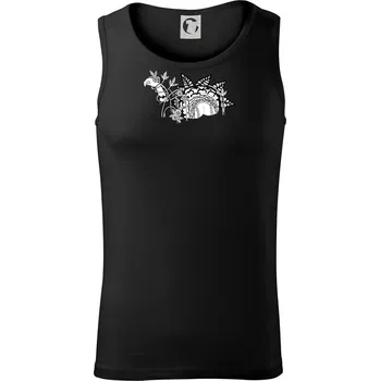 Loch ass (Pecka design) - Tílko pánské Core - L ( Černá )