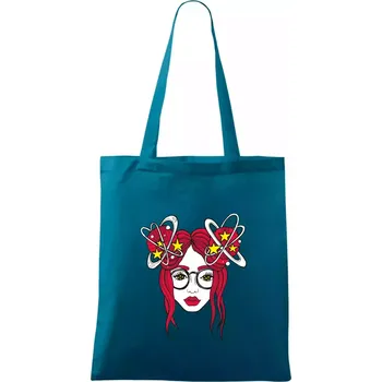 Magická červenovláska (Pecka design) - Taška bavlněná - 42 x 38 cm ( Petrolejová )