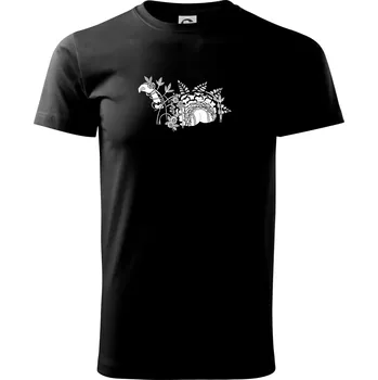 Loch ass (Pecka design) - Triko extra velké (5-8XL) - 7XL ( Černá )