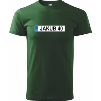 Pánské tričko SPZ Jakub 40 - Triko extra velké (5-8XL) - 7XL ( Lahvově zelená )