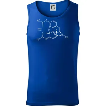 Pánská móda Molekulární struktura Heroin - Tílko pánské Core - M ( Královská modrá )