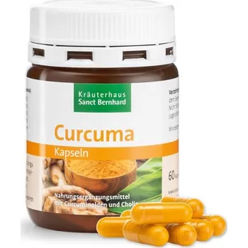 Přírodní produkt Sanct Bernhard Kurkuma Extrakt 180 mg Kurkuminoidů 60 kapslí