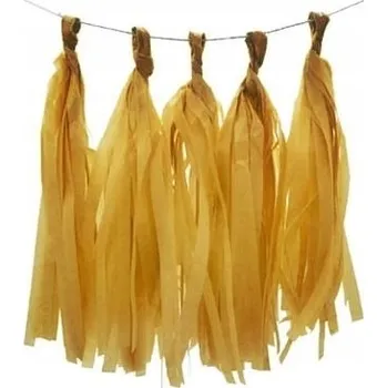 Girlanda "Třásně", zlatá, PartyPal, 2,5 m