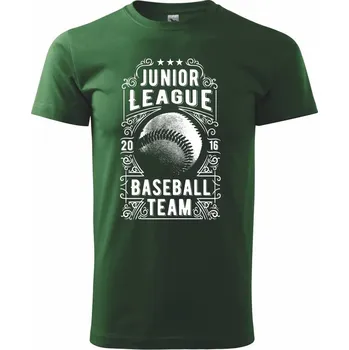 Pánské tričko Baseball Team - Triko extra velké (5-8XL) - 8XL ( Lahvově zelená )