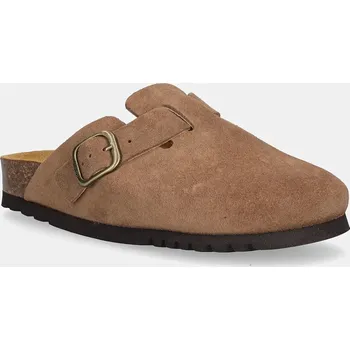 Dámská móda Semišové pantofle Scholl FAE F321981062 hnědá 82X, EUR 38