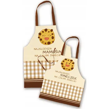 Obraz Dvě kuchyňské zástěry Super Maminka a Synáček