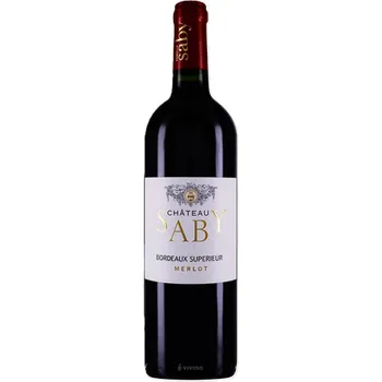 Víno Château Saby Bordeaux Supérieur 2021 13,5% 0,75L (holá láhev)
