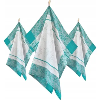 Utěrka ZWOLTEX Jeřabina kuchyňský set utěrka do kuchyně x3 modrá 50x70