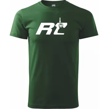 RC nápis ovladač - Triko extra velké (5-8XL) - 7XL ( Lahvově zelená )