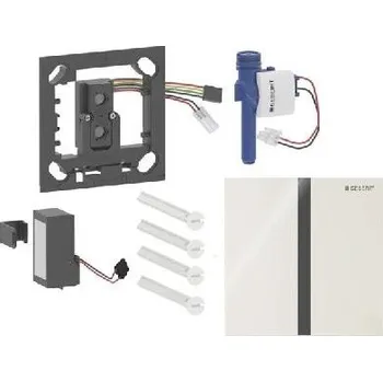 Splachovací tlačítko Geberit - Elektronické ovládání splachování pisoárů typ 40, bateriové napájení, easy to clean, Bluetooth, sklo/pískově šedá 116.237.JL.1