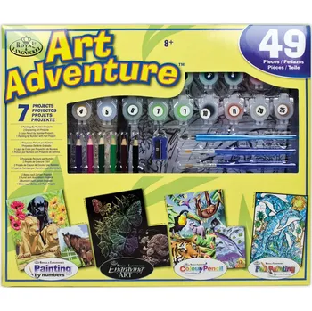 kreativní sada Royal Langnickel Art Adventure- žlutá velká sada tvoření