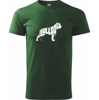 Buldog - Triko extra velké (5-8XL) - 7XL ( Lahvově zelená )