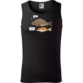 Hezké Vánoce Kapr a Koi kapr (Hana-creative) - Tílko pánské Core - 2XL ( Černá )