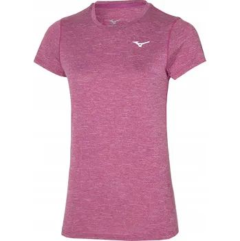 Dámské tričko Dámské běžecké tričko Mizuno Core Graphic Tee, magenta haze, velikost XL
