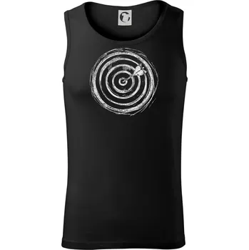 Terč kreslený křídou - Tílko pánské Core - 2XL ( Černá )
