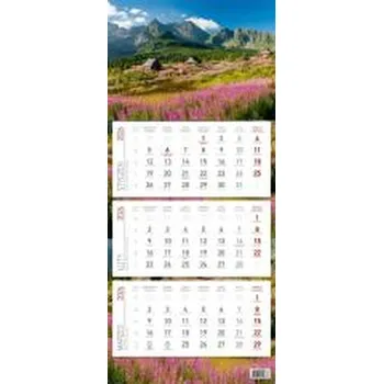 Kalendář Kalendarz 2026 ścienny trójdzielny Góry