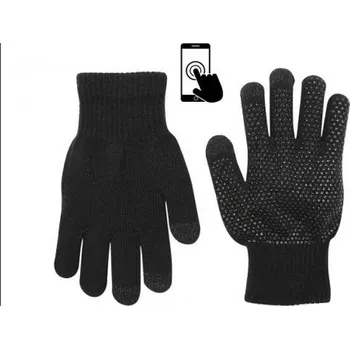 Rukavice Prstové rukavice TOUCH pro smart phone RK156, vel. 18 18 Černá