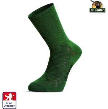 Rybářské oblečení Ponožky Dr.Hunter COOL, letní funkční TREK, balení 2 páry 37-38 Zelené