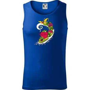 Milkshake vlak kreslený (Pecka design) - Tílko pánské Core - L ( Královská modrá )