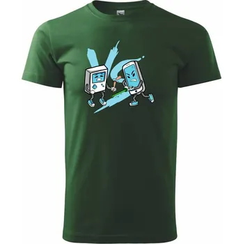 Pánské tričko Generační válka - Triko extra velké (5-8XL) - 7XL ( Lahvově zelená )