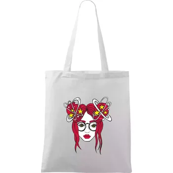 Magická červenovláska (Pecka design) - Taška bavlněná - 42 x 38 cm ( Bílá )