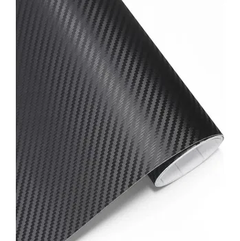 Stínítko do auta 3D karbonová fólie 50x152 cm Černá Samolepicí PVC fólie na auto motorku Dekorace a ochrana Povrchová úprava interiéru i exteriéru