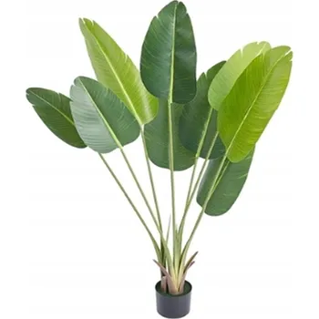 umělá květina UMĚLÁ Rostlina PALMA BANÁNOVNÍK Exotická V KVĚTINÁČI REALISTICKÁ 150 cm
