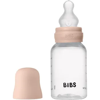 Kojenecká láhev Bibs Antikoliková láhev se silikonovým dudlíkem 150 ml Blush