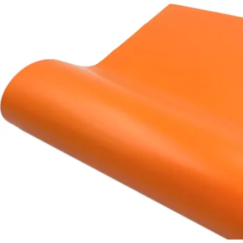 Samolepící dekorace Lepicí vinylová matná fólie 30 x 25 cm Samolepicí dekorace na stěnu a nábytek DIY řemesla Snadná aplikace Řezatelný materiál oranžová