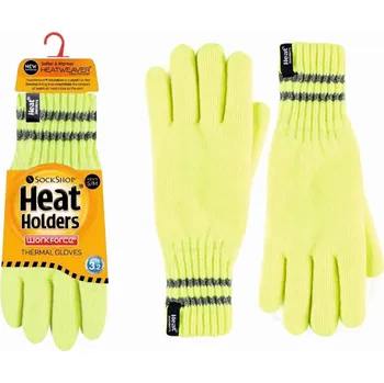 Rukavice CENOVÁ AKCE HEAT HOLDERS RUKAVICE S RELFLEXNÍMI PRUHY, vel. L/XL L/XL Žluté