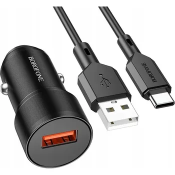 Borofone Nabíječka do automobilová BZ19A Wisdom - USB - QC 3.0 18W s USB kabelem