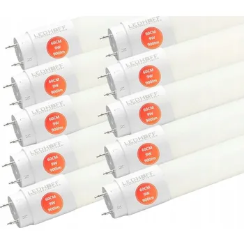Žárovka LED trubice Ledhoff 9W G13 60 cm neutrální bílá 900 lm x10 (10 kusů)