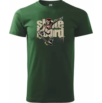 Skate bad boy maskáč - Triko extra velké (5-8XL) - 7XL ( Lahvově zelená )