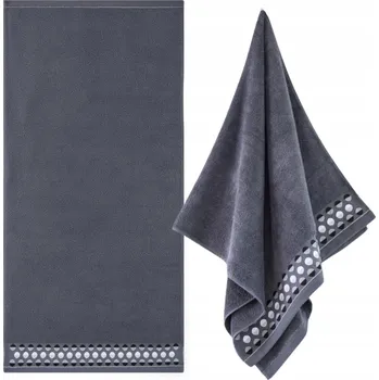 Ručník ZWOLTEX ZEN 2 Ručník s výšivkou malý na ruce černý 450g 50x90cm
