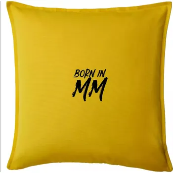 Polštář Born in - Římské číslo 2000 - Polštář 50x50 - 50x50 - Pouze potah ( Žlutá )