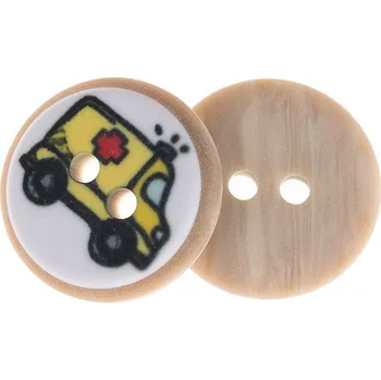Knoflík Bellatex Knoflík - sada 6 ks Žlutá,Černá,Červená